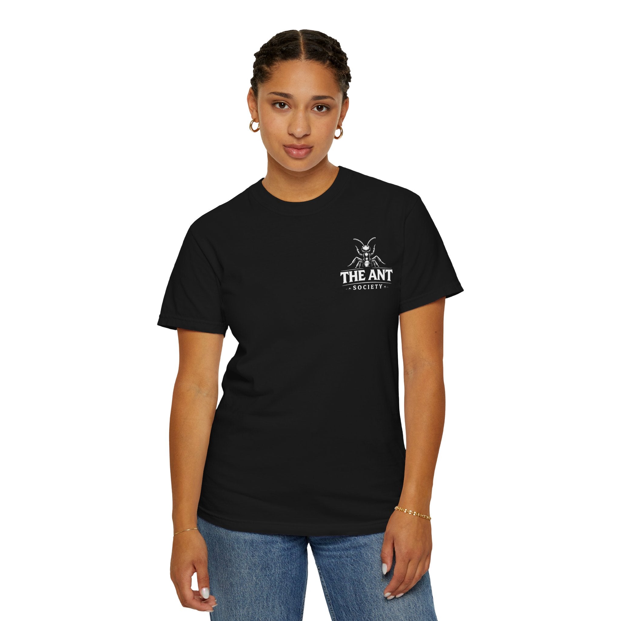 The Ant Society — Typographic Ant Graphic T-Shirt — Shadow Edition